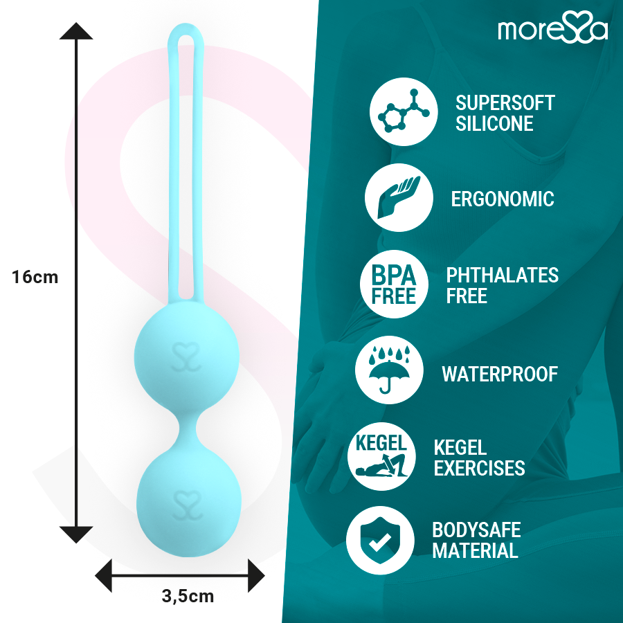 MORESSA - OSIAN DOIS SILICONE TURQUESA PREMIUM