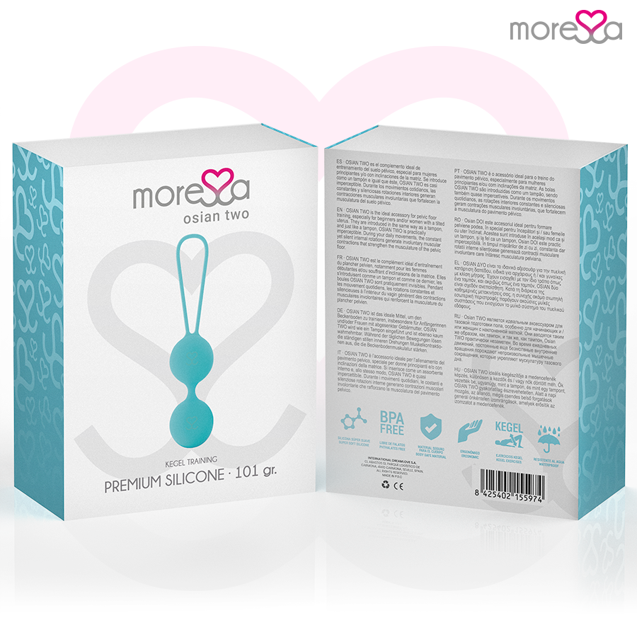 MORESSA - OSIAN DOIS SILICONE TURQUESA PREMIUM