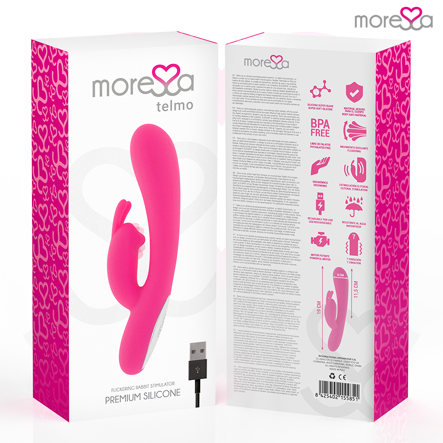 MORESSA - TELMO PREMIUM SILICONE RECARREGVEL