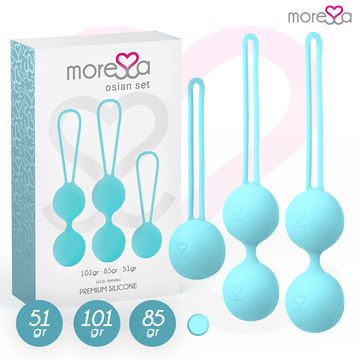 MORESSA - CONJUNTO OSIAN SILICONE PREMIUM TURQUESA