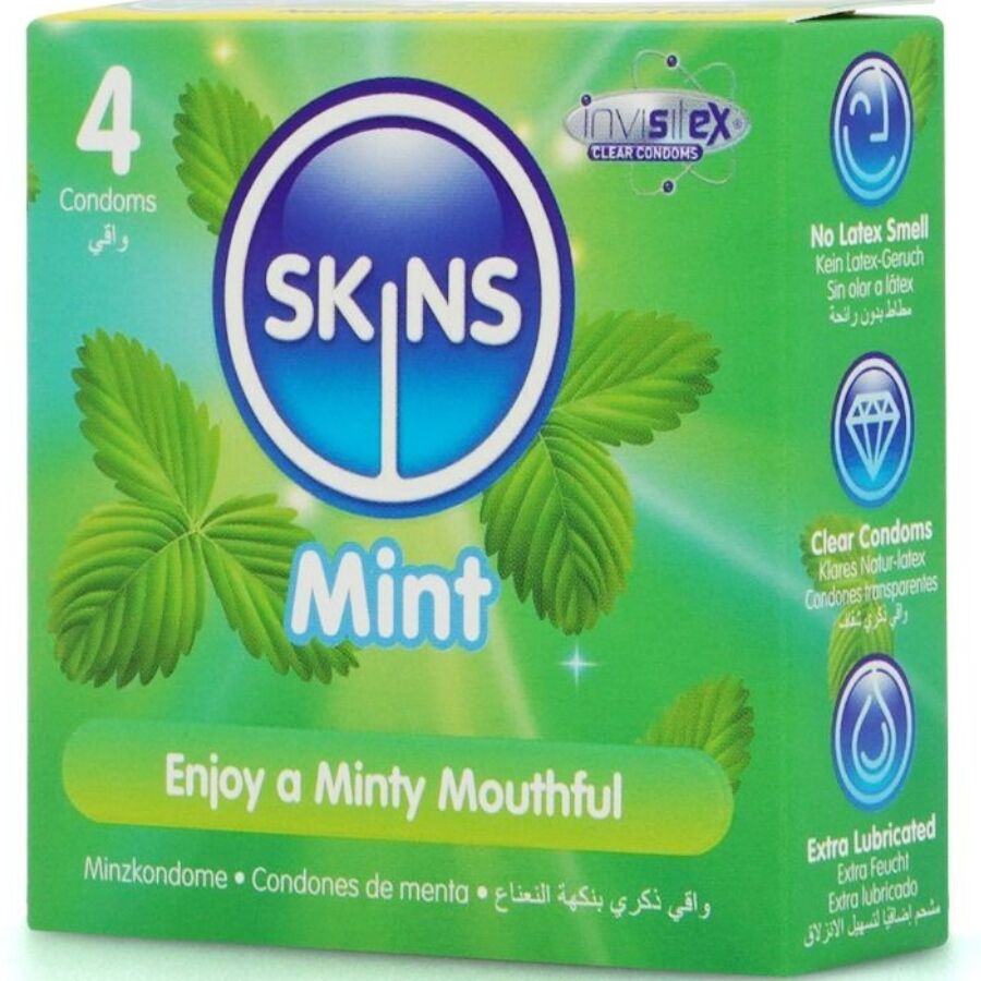 SKINS - PRESERVATIVOS MINT PREMIUM PACOTE 4