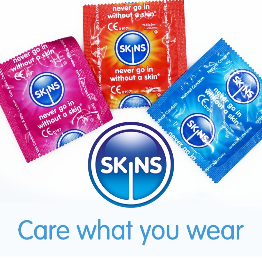 SKINS - PACOTE COM 4 PRESERVATIVOS PREMIUM VARIADOS