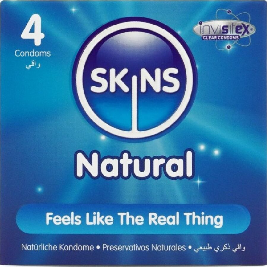 SKINS - PRESERVATIVOS NATURAIS PREMIUM PACOTE 4