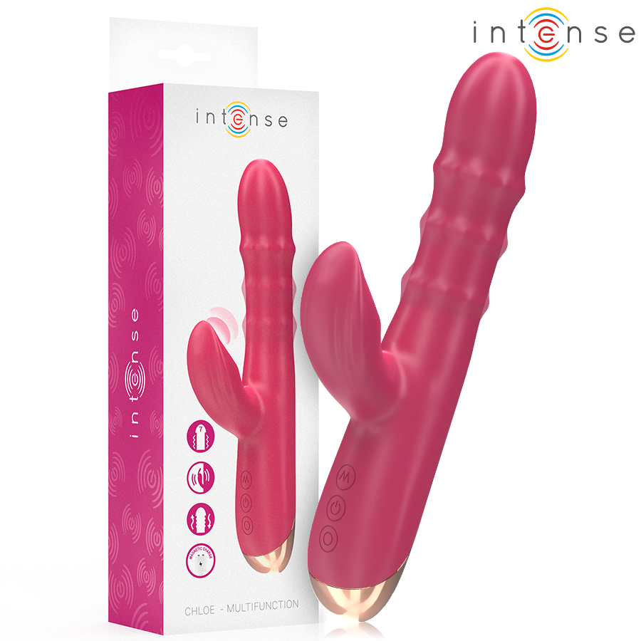 INTENSE - CHLOE VIBRADOR MULTIFUNCIONAL 3 EM 1 VERMELHO