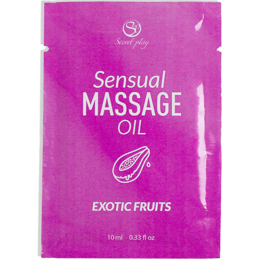 SECRETPLAY - ÓLEO DE MASSAGEM DE FRUTAS EXÓTICAS EM DOSE ÚNICA 10 ML