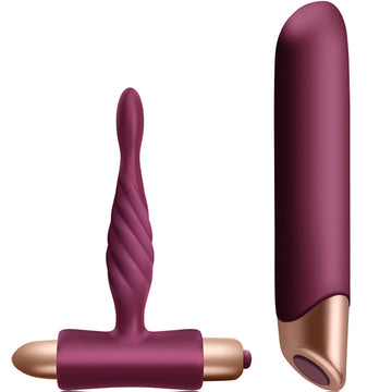 CLIMAXIMUM - KIT RAPTURE VIBRADOR CLÁSSICO + PLUG ANAL PARA INICIANTES