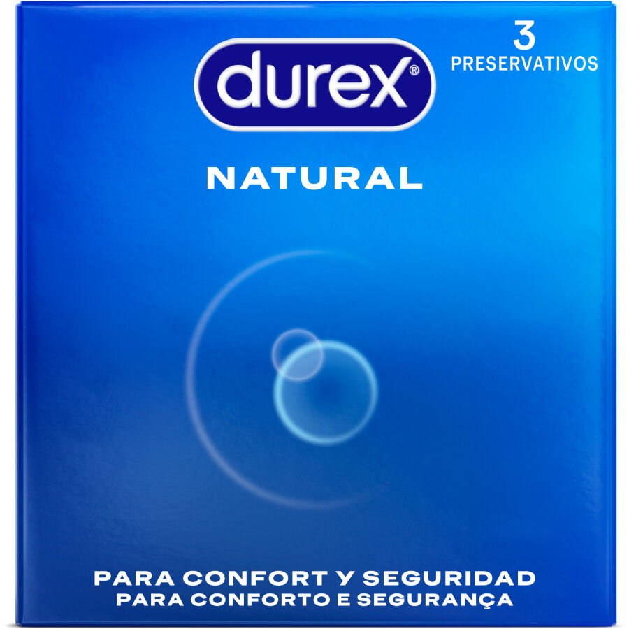 DUREX - PRESERVATIVOS NATURAIS 3 UNIDADES