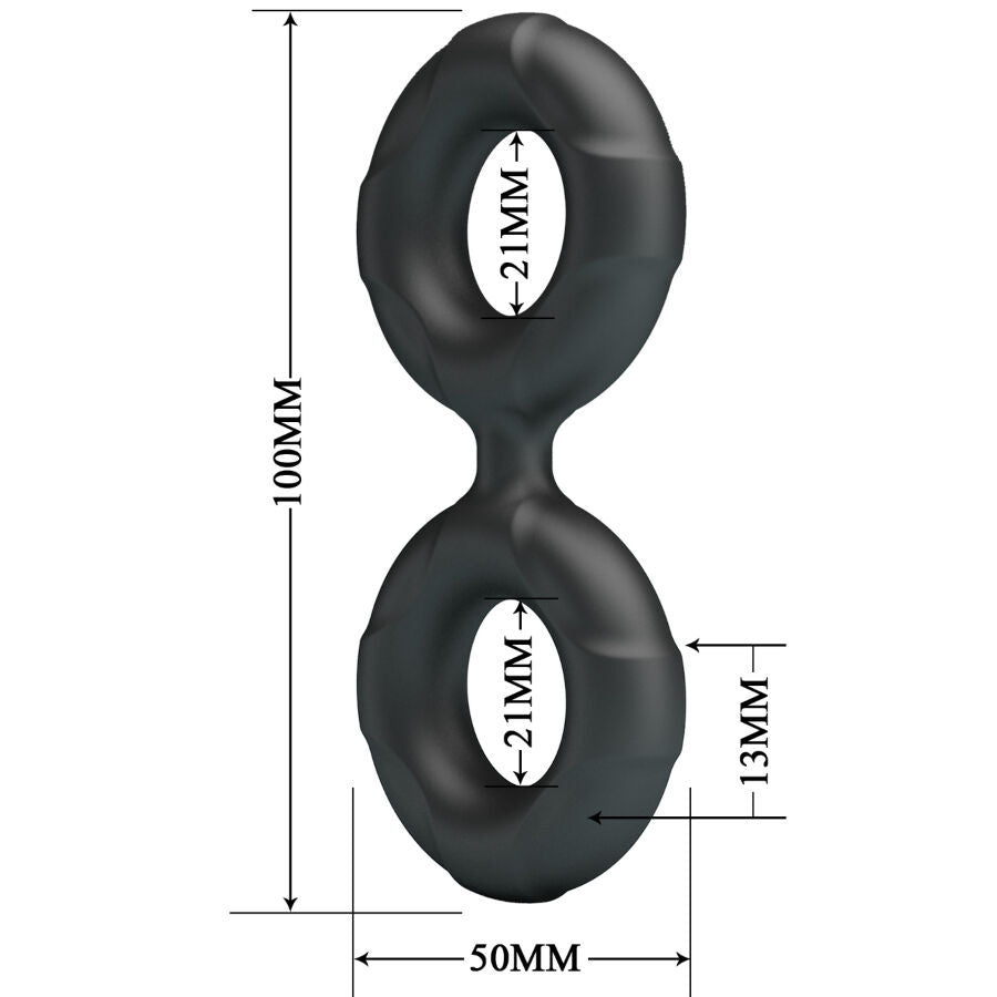 CRAZY BULL - ANEL DUPLO DE SILICONE RADWAN MODELO 19