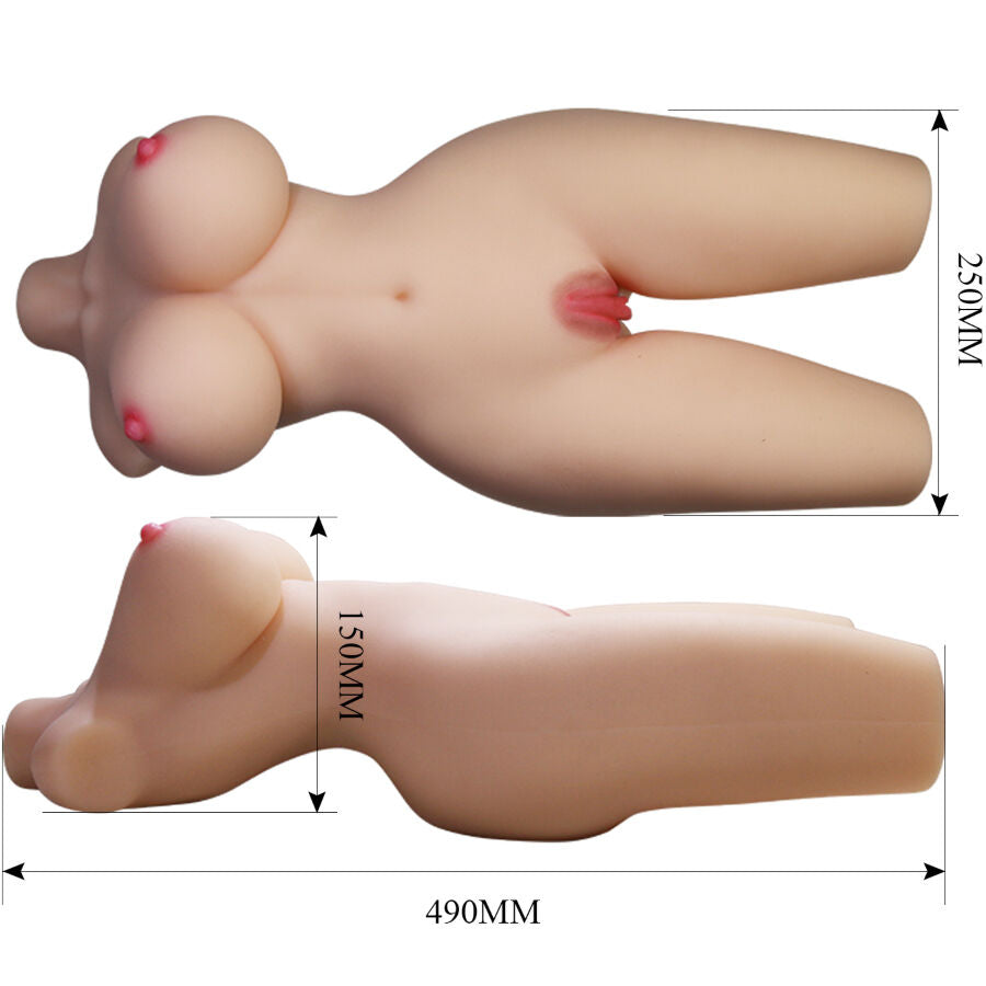 CRAZY BULL - TIFFANY TORSO FEMININO REALISTA VAGINA E ANAL 5,5 KG