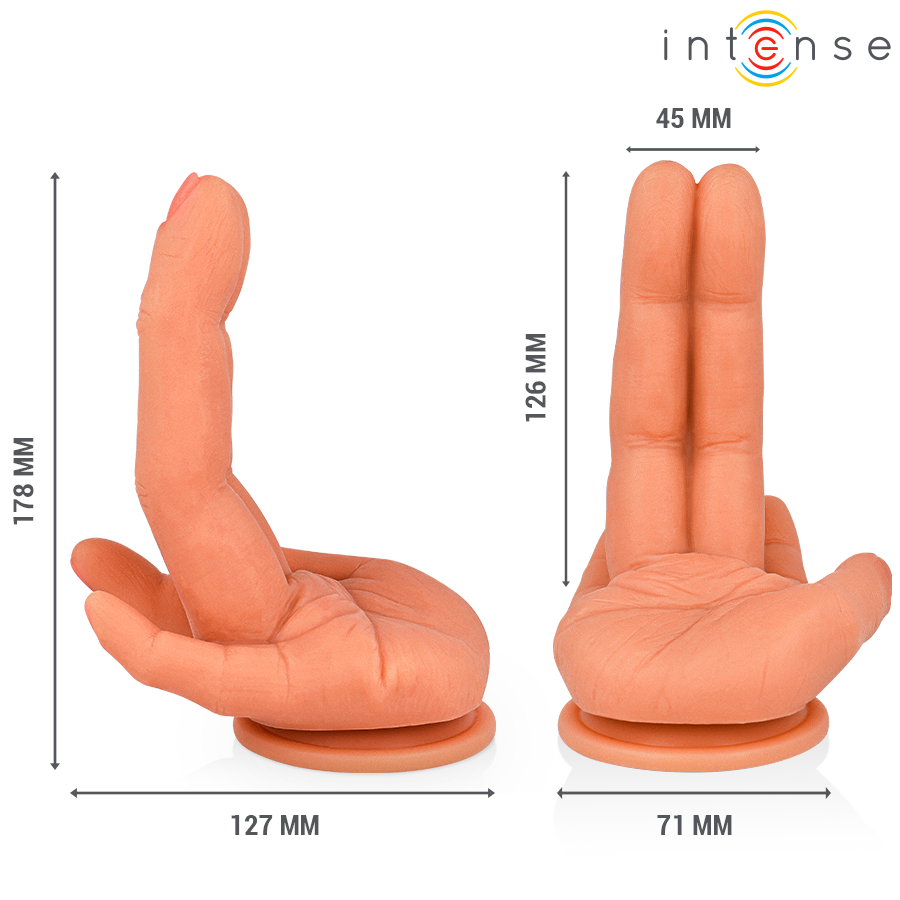 INTENSE - ESTIMULADOR DE PONTO G LEELA MÃO FLEXÍVEL 12,6 CM