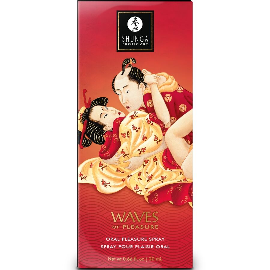 SHUNGA - SPRAY ORAL SEDUTOR DE MORANGO WAVES 20 ML