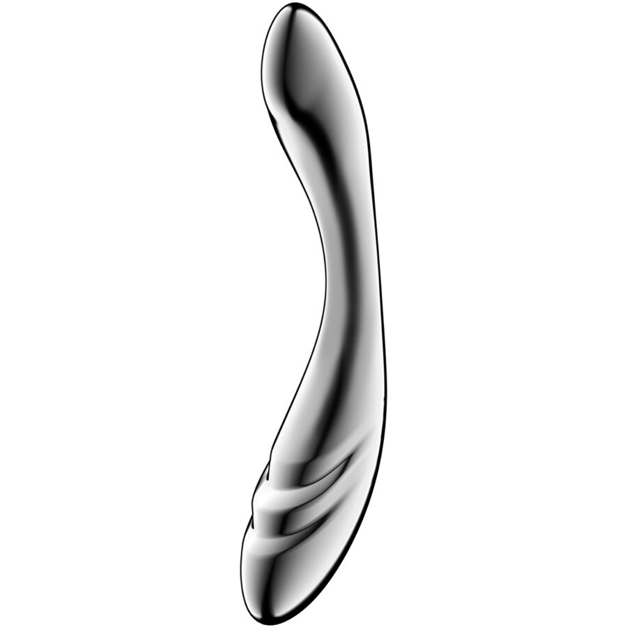 SATISFYER - PURE GRAVITY 3 DILDO DE AÇO INOXIDÁVEL COM DUAS EXTREMIDADES
