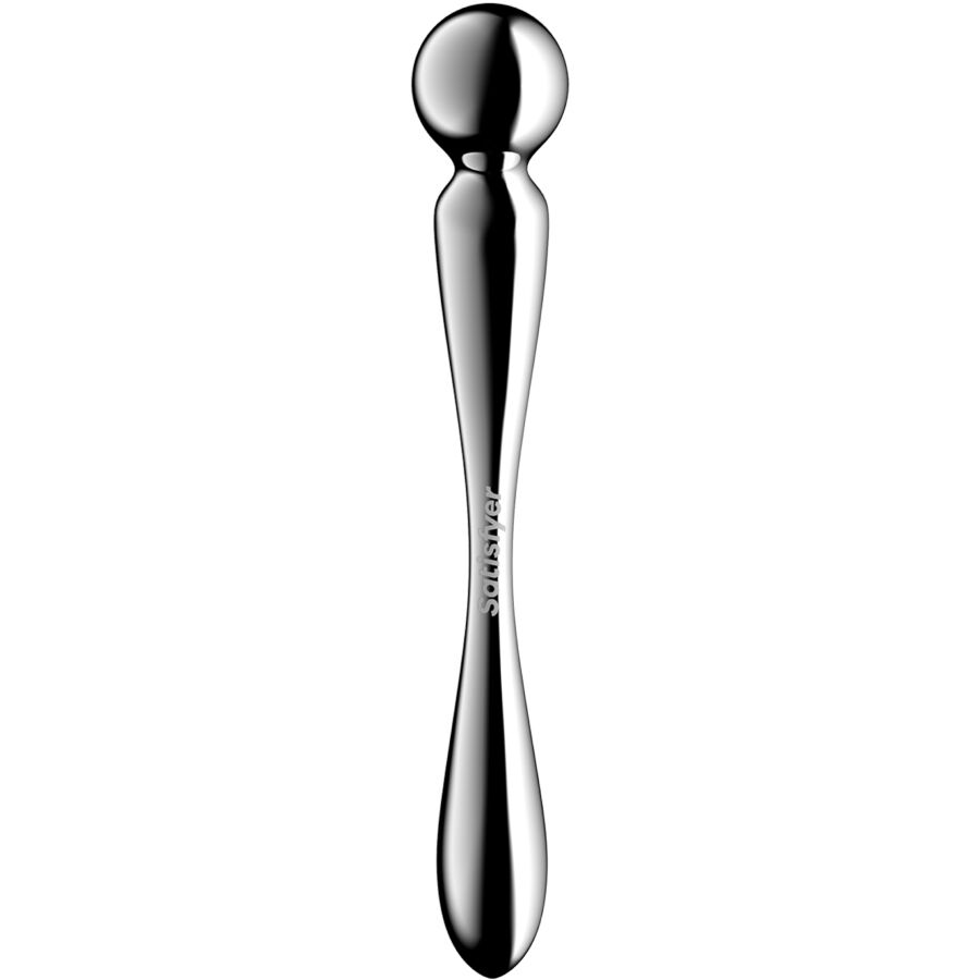 SATISFYER - STAR FORCE 2 DILDO DE AÇO INOXIDÁVEL COM DUAS EXTREMIDADES