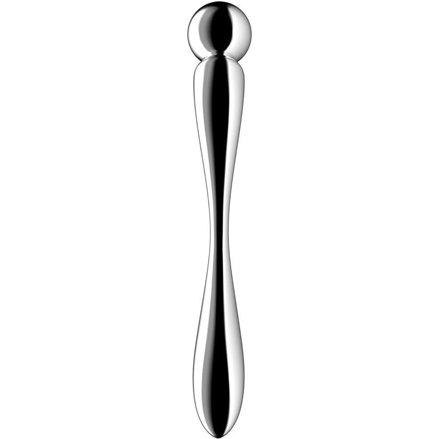 SATISFYER - STAR FORCE 2 DILDO DE AÇO INOXIDÁVEL COM DUAS EXTREMIDADES