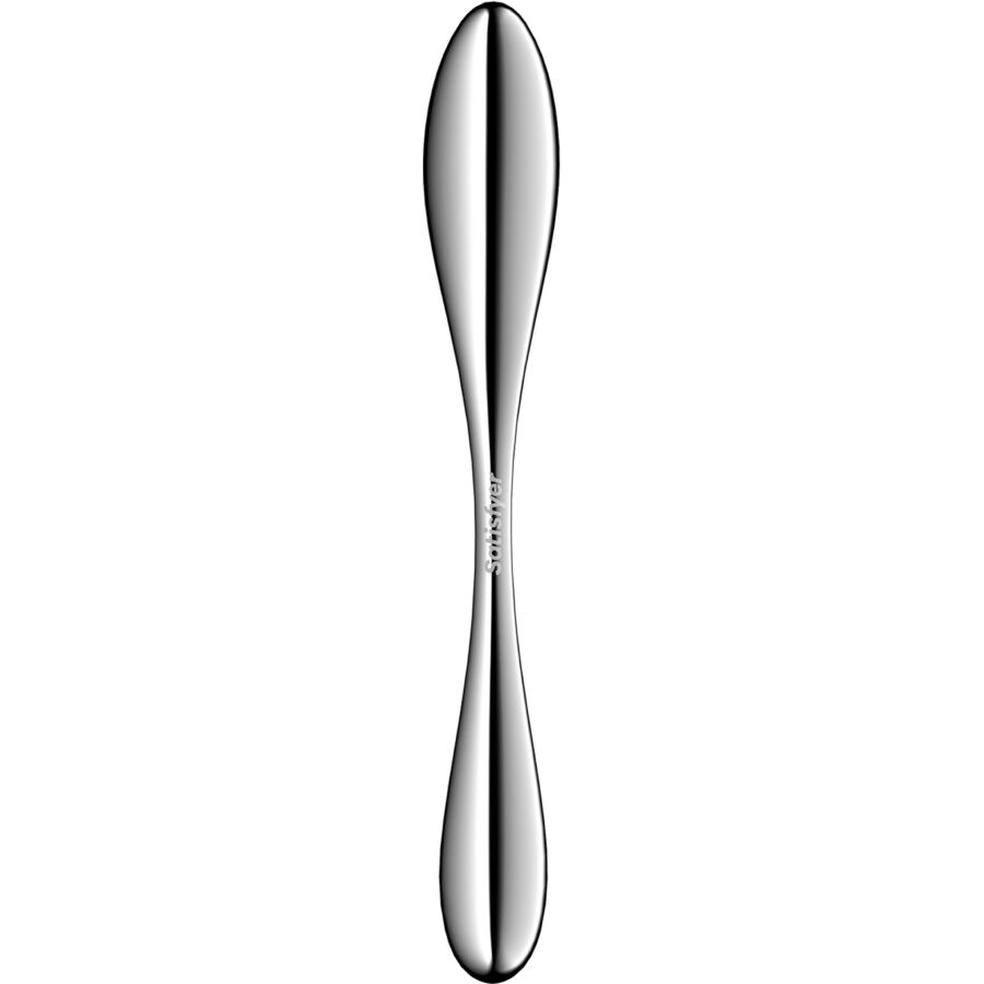 SATISFYER - STAR FORCE 3 DILDO DE AÇO INOXIDÁVEL COM DUAS EXTREMIDADES