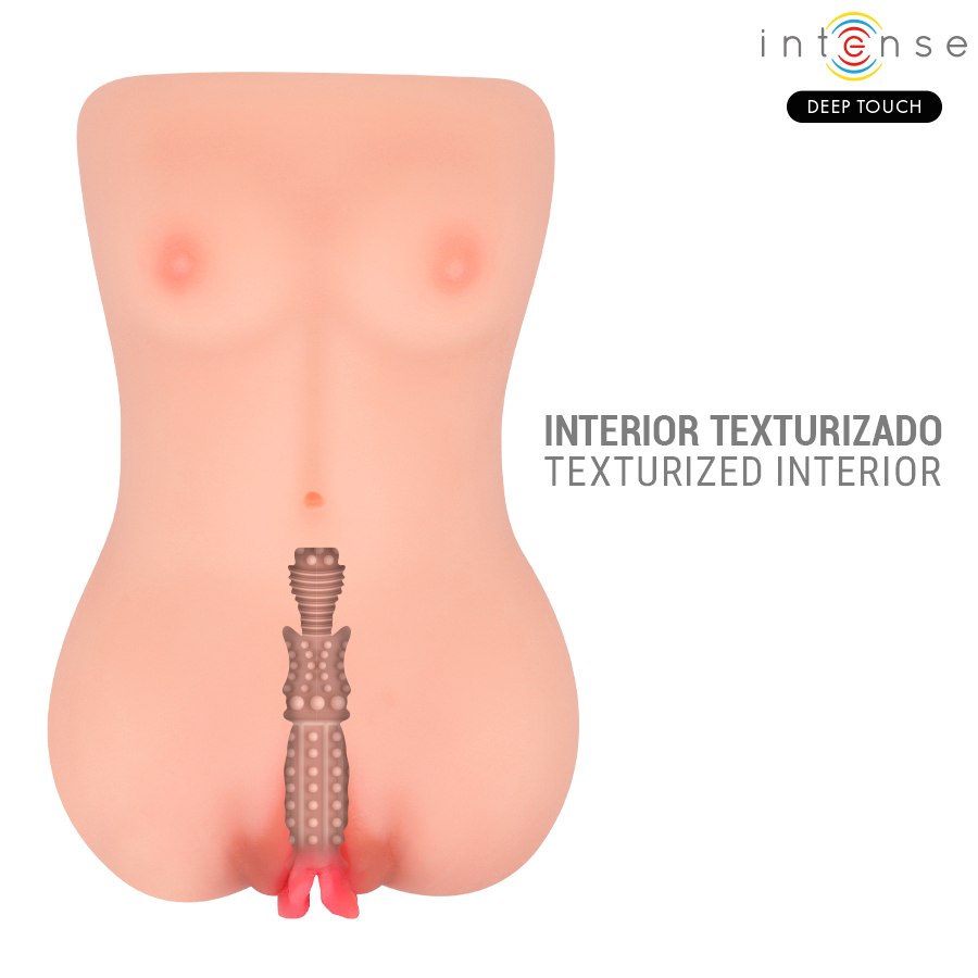 INTENSE DEEP TOUCH - MASTURBADOR VIBRATÓRIO E DE SUCÇÃO CATHERINE COM VOZ
