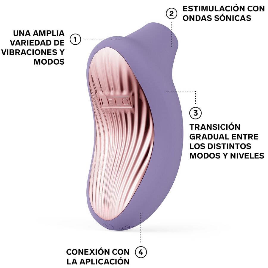 LELO - SONA 3 MASSAGEADOR CLITÓRICO SÔNICO VIOLET CREPÚSCULO