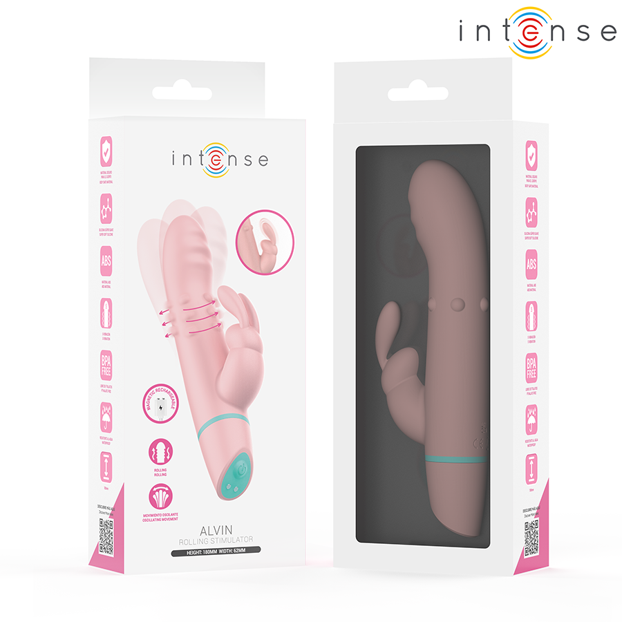 INTENSE - ALVIN RABBIT STIMULATOR & ROLLING VIBRATOR + OSCILANTE