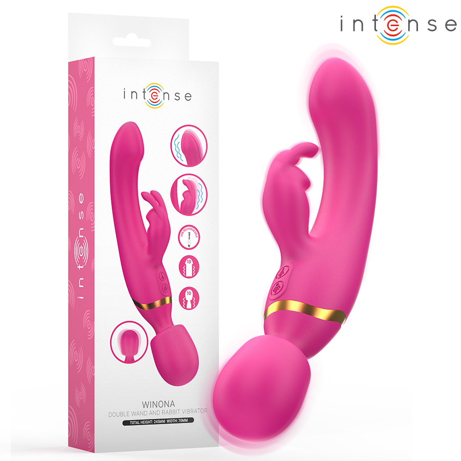 INTENSE - VIBRADOR DUPLO WINONA COELHO E VARINHA
