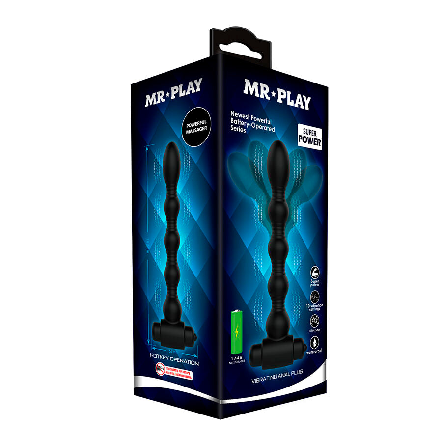 MR PLAY - MASSAGEADOR DE PLUG ANAL VIBRATÓRIO