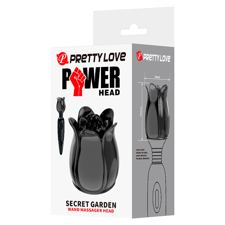 PRETTY LOVE - SECRET GARDEN CABEÇA DE MASSAGEM PRETA