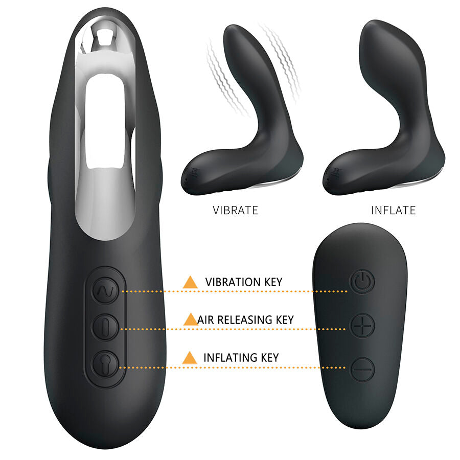 MR PLAY - MASSAGEADOR DE PRÓSTATA COM CONTROLE REMOTO DE VIBRAÇÃO