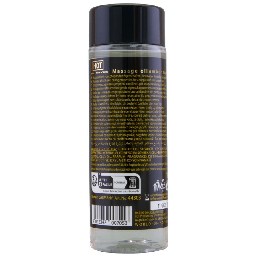 HOT - LEO DE MASSAGEM  ÂMBAR E ALMÍSCAR 100 ML