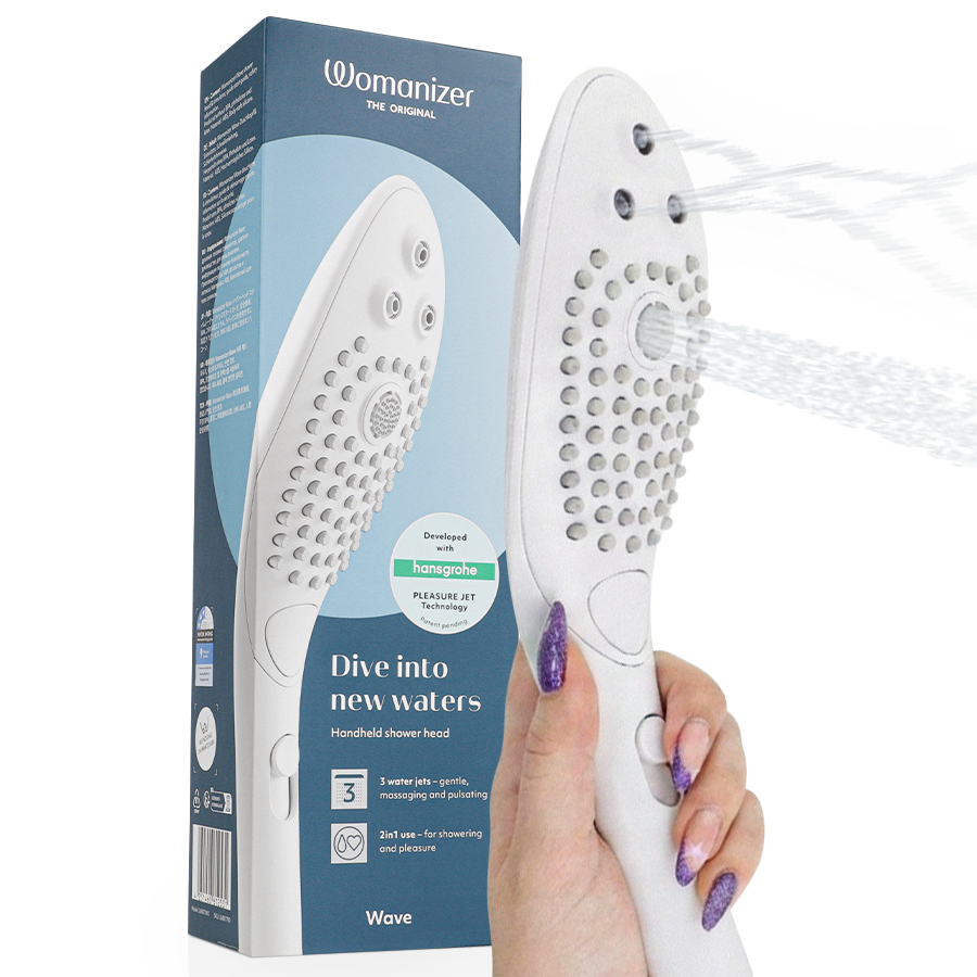 WOMANIZER - CHUVEIRO ESTIMULANTE CLITORIAL WAVE BRANCO