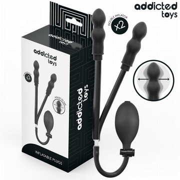 ADDICTED TOYS - PLUG ANAL DUPLO INFLÁVEL MODELO 1
