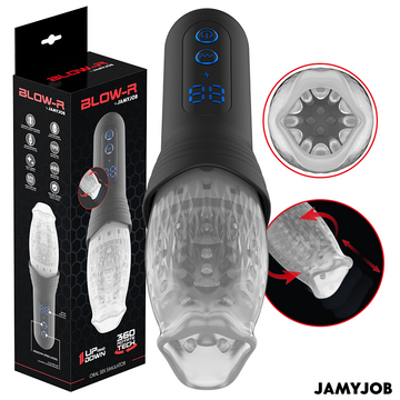JAMYJOB - MASTURBADOR BLOW-R COM EMPURRAÇÃO E ROTAÇÃO