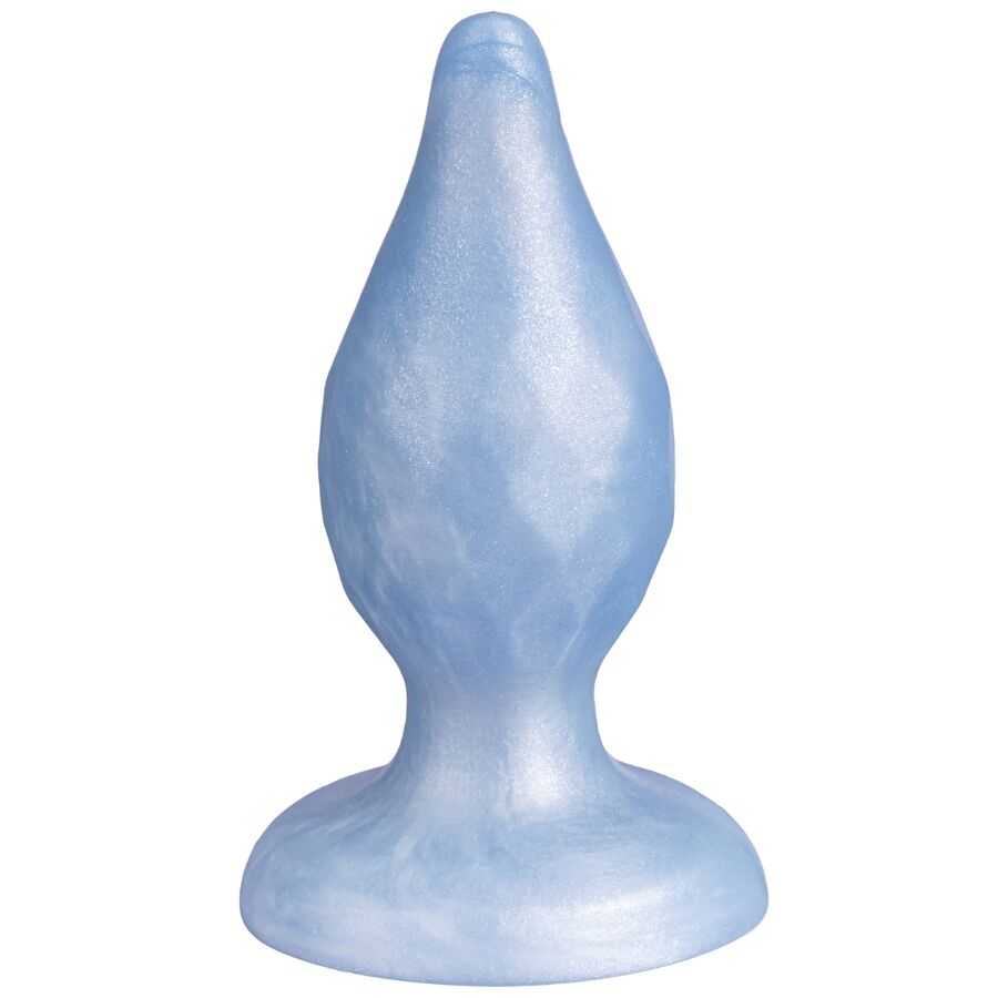 SILEXD - DIAMOND PLUG ANAL FANTASY DE SILICONE LÍQUIDO TERMOREATIVO AZUL PEROLADO 9,2 CM