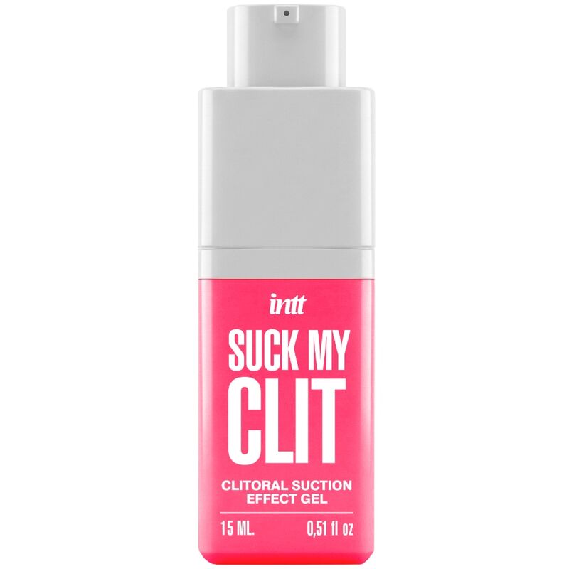 INTT - SUCK MY CLIT GEL COM EFEITO DE SUCÇÃO MORANGO SILVESTRE 15 ML