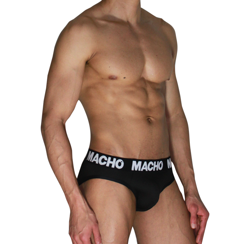 MACHO - MCH007 SLIP CLÁSSICO PRETO + PRETO XL