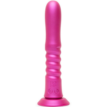 ROMP - JIGGLE VIBRADOR COM MOVIMENTOS PARA CIMA E PARA BAIXO COM VENTOSA ROSA