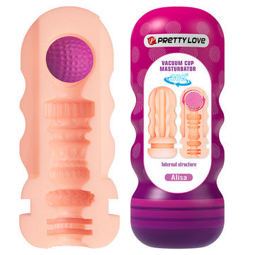 PRETTY LOVE - MASTURBADOR VAGINAL COM VENTOSA E TEXTURAS INTERNAS
