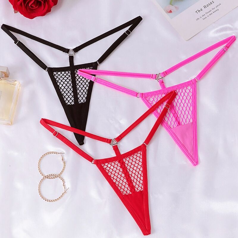 CHILIROSE - CR 4856 MICRO TANGA MALHA VERMELHA L/XL