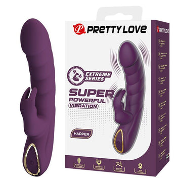 PRETTY LOVE - VIBRADOR COELHO RECARREGÁVEL HARPER COM 10 FUNÇÕES - ROXO