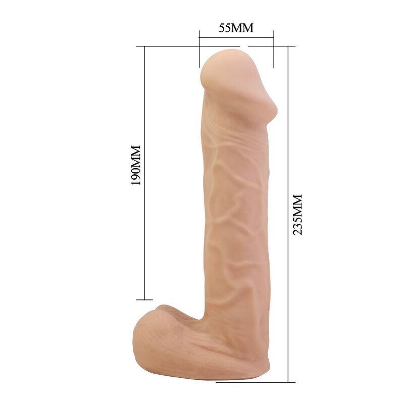 PRETTY LOVE - KASPAR HARNESS COM DILDO FLEXÍVEL 21 CM Ø 5 CM NATURAL