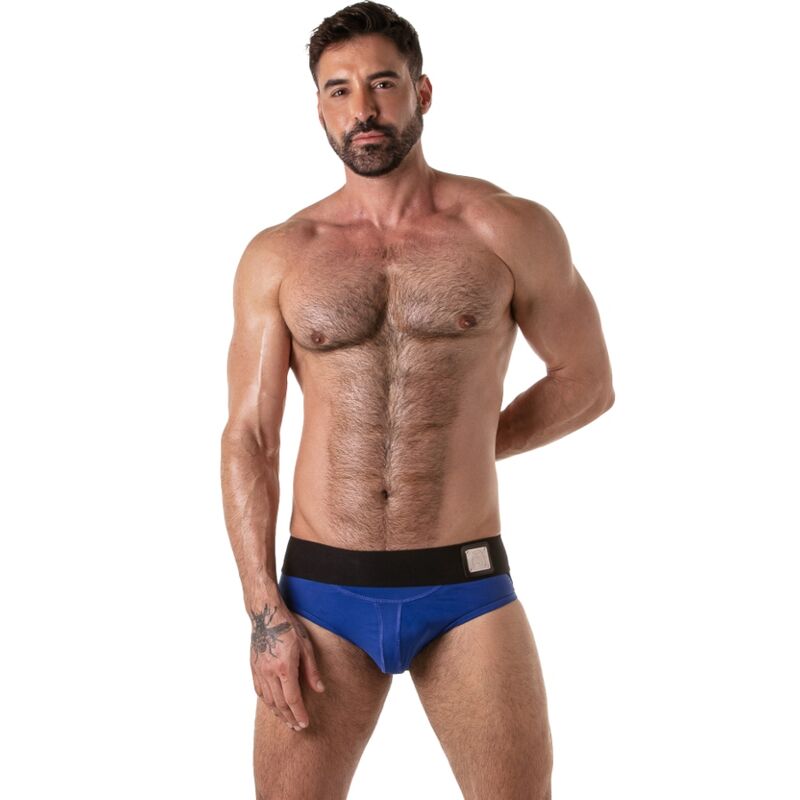 LOCKER GEAR - CUECA SUSPENSA COM CÓS LARGO AZUL S