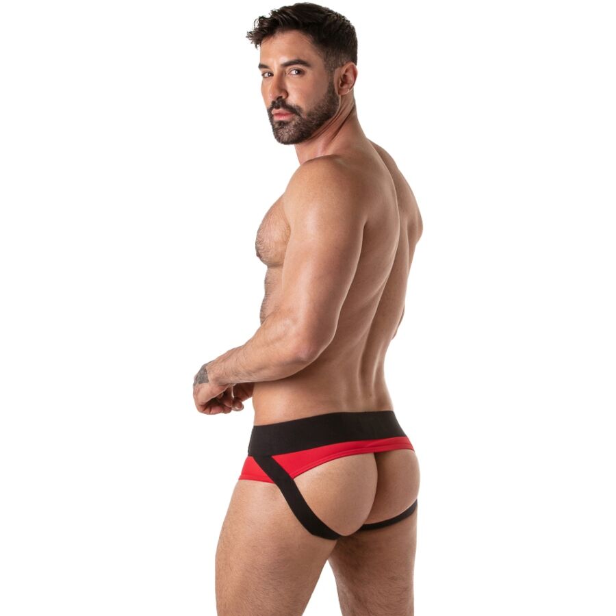 LOCKER GEAR - CUECA SUSPENSA COM CÓS LARGO VERMELHA L