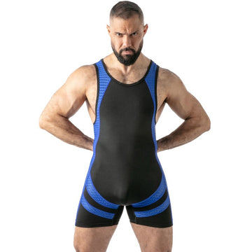 LOCKER GEAR - CAMISETA REGATA AZUL DE ACESSO LIVRE M