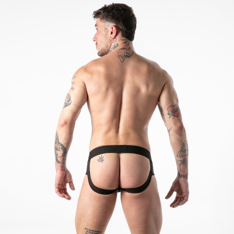 LOCKER GEAR - CUECA JOCK STOCK COM ACESSO MILITAR COMPLETO VERMELHA S