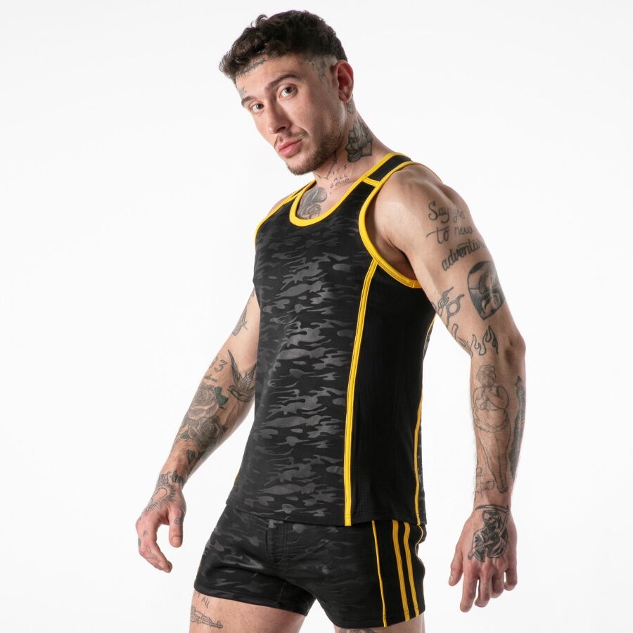 LOCKER GEAR - REGATA AMARELA COM ACESSO MILITAR COMPLETO S