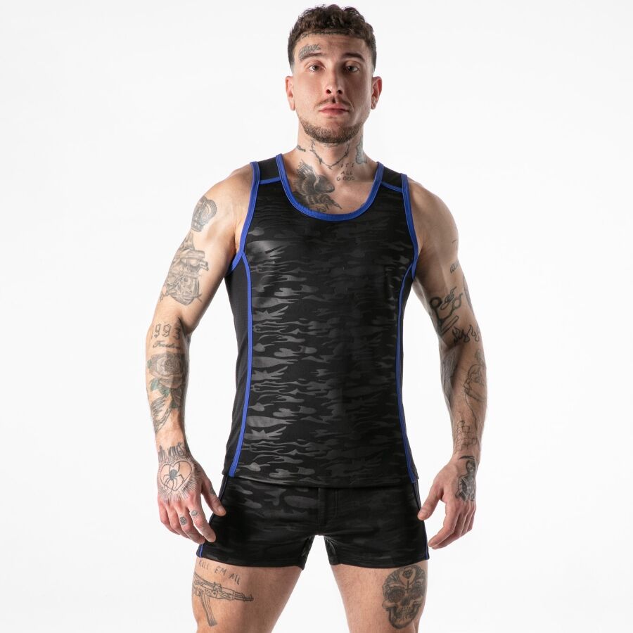 LOCKER GEAR - REGATA AZUL COM ACESSO MILITAR COMPLETO M