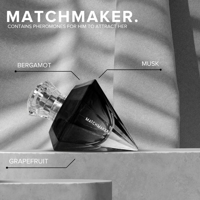 OLHO DE AMOR - MATCHMAKER BLACK DIAMOND LGBTQ PERFUME FEROMONES PARA ELE 30 ML
