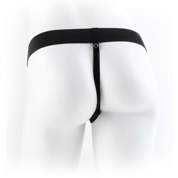 FETISH FANTASY SERIES - 11 HOLLOW STRAP-ON VIBRANDO COM BOLAS 27,9CM CARNE