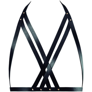 BIJOUX INDISCRETS - MAZE HALTER BRA ARNES PRETO