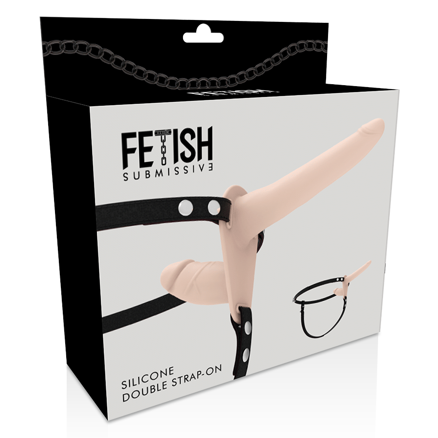 FETISH SUBMISSIVE HARNESS - DUPLA PENETRAO CARNE